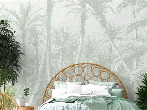 Coastal Palm Sage Green WALLPAPER Grafico Group Sage Green