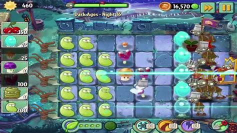 Plants Vs Zombies Dark Ages Night Walkthrough Youtube