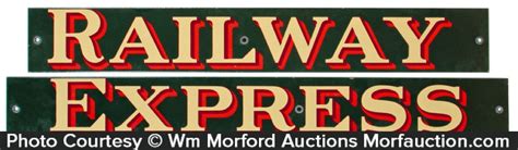 Antique Advertising Railway Express Signs • Antique Advertising