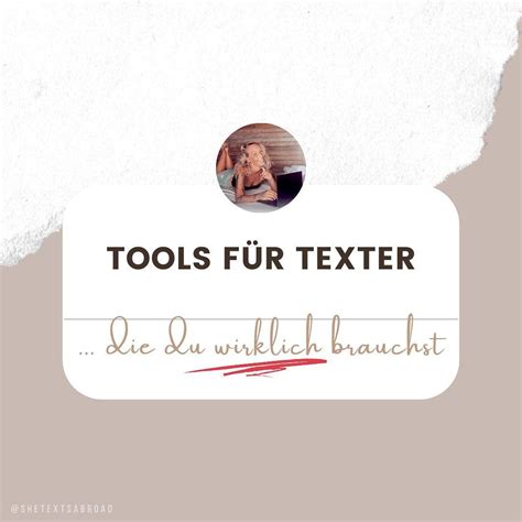 SANDRA Branding für Texter on Instagram TOOLS du als Texter