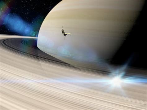 Cassini S Grand Finale At Saturn Photograph By Ramon Andrade 3dciencia Science Photo Library