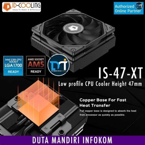 Promo ID Cooling IS-47-XT - Low Profile PWM Air CPU Cooler for Intel ...