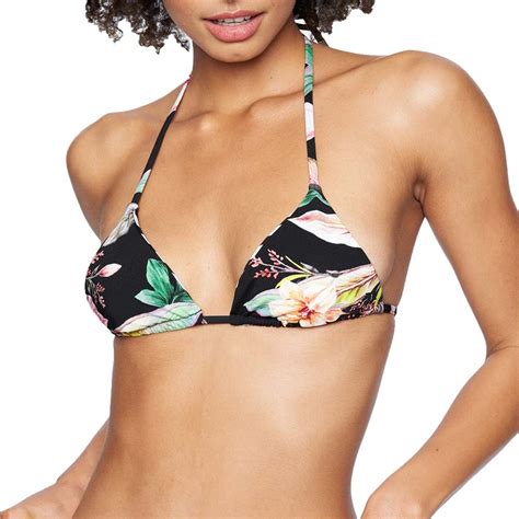 Hurley Rvsb Itsy Bitsy Bikini Top Rvsb Cheeky Slider Bottom Flora Black