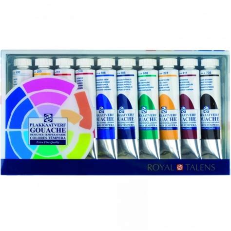 Royal Talens Gouache Extra Fine Paint Tubes 10 X 20ml Art Supplies