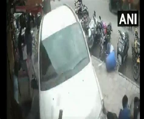 Caught On Camera Drunk Man Rams Car Into Pedestrians On Busy Bengaluru Street