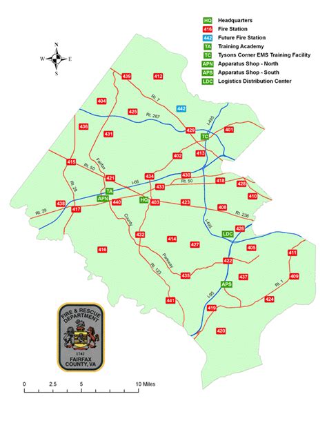 Fire and Rescue - Station and Facility Map - Fairfax County, Virginia