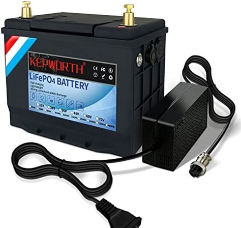 Batterie LiFePO4 12 V 60 Ah Batteries Au Lithium Avec BMS 50 A Plus