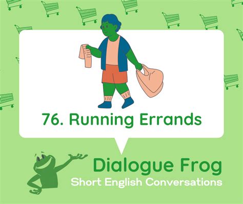 English Conversations | Running Errands | 76 - Dialogue Frog