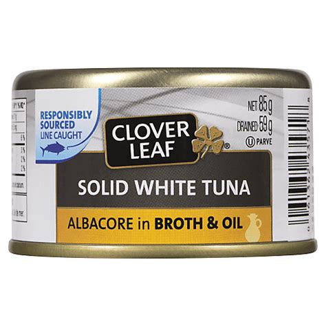 Clover Leaf Solid White Tuna Albacore In Broth Oil Tuna Colemans