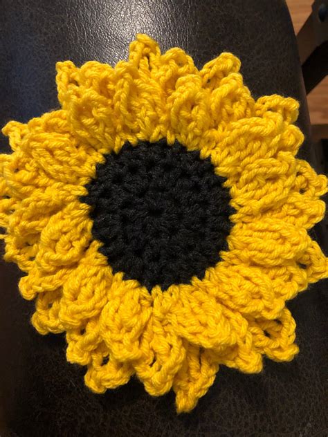 Sunflower Crochet Pattern Sunflower Crafts Floral Crochet Pattern Floral Crochet Pattern