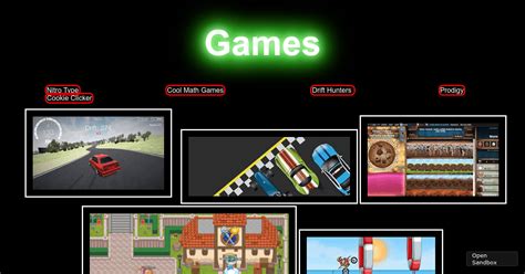 Games Codesandbox