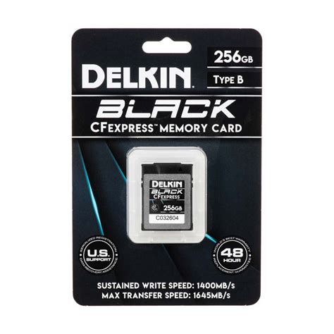 Delkin Black 256GB CFexpress Type B Memory Card