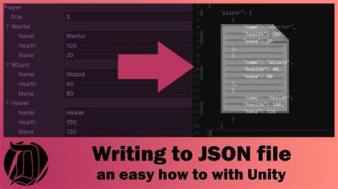 Writing To A Json File An Easy How To With Unity Youtube