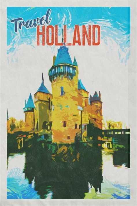Vintage Travel Poster Holland Free Stock Photo - Public Domain Pictures