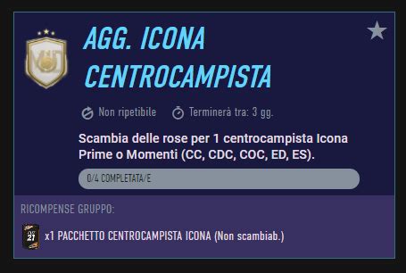 FIFA 21 Sfida Creazione Rosa Aggiornamento Icona Centrocampista