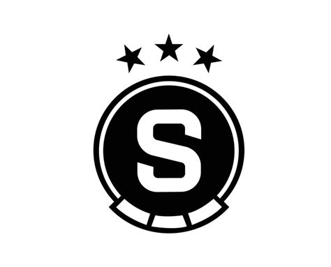 Esparta Praga Club Logo S Mbolo Negro Checo Rep Blica Liga F Tbol