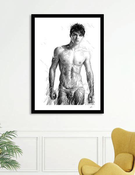 Male Model Art Print By Rafael Salazar Numbered Edition From 249