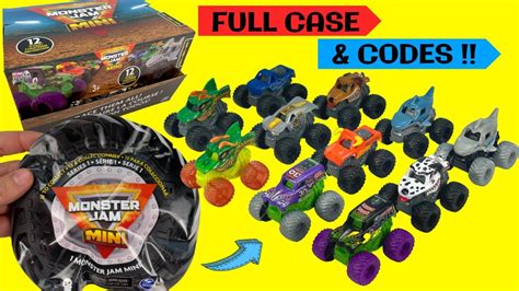 Monster Jam Mini Series Full Case Codes Spin Master Youtube