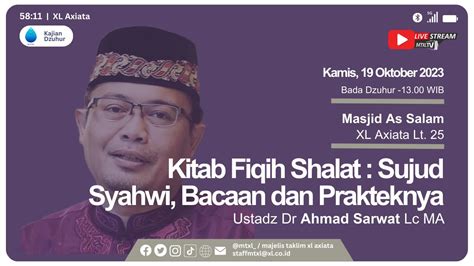 Ustad Dr Ahmad Sarwat Lc Ma Kitab Fiqih Shalat Sujud Syahwi Bacaan