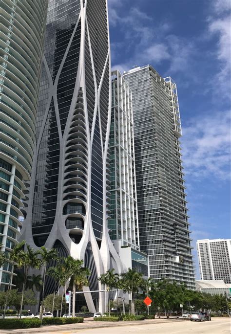 Bay Front. Zaha Hadid, Skyscraper, Miami, Multi Story Building, Bay ...