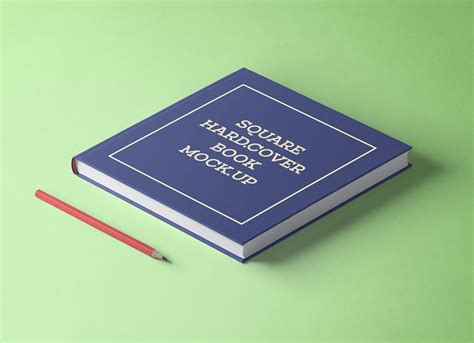 Free Square Hardcover Book Mockup PSD Good Mockups