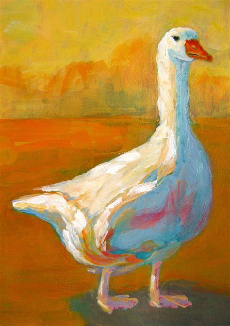 Goose A Farm Animal Painting By Patricia Awapara Fine Art America