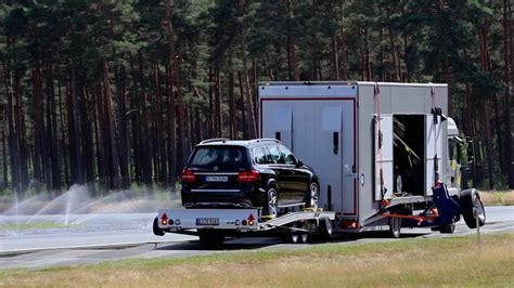 Extreme Testfahrt Zur Ladungssicherung Autotransport Dsg Mit Ttl Von