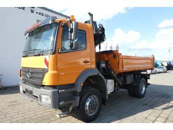 Mercedes Benz Axor 1833 AK 4x4 2 Achs Allradkipper Kran Funk G Tipper