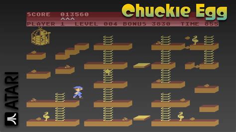 Chuckie Egg ATARI 400 800 Gameplay Longplay Playthrough Retro HD