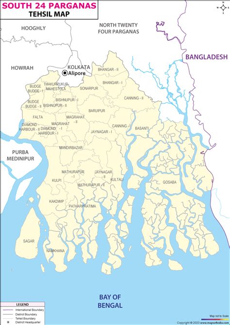 South 24 Parganas Tehsil Map Blocks In South 24 Parganas