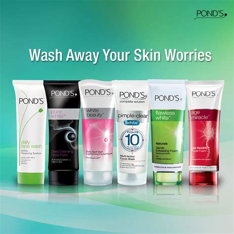 ponds face wash  products
