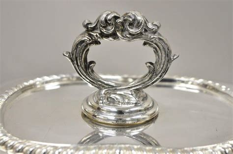 Vintage Regency Style Silver Plated Covered Vegetable Dish Serving