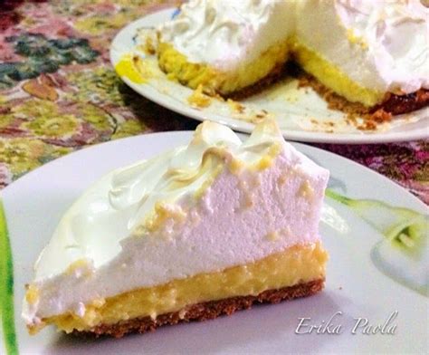 Erika Paola Pie de limón receta sencilla Cheesecake Desserts Food