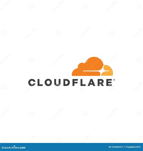 Cloudflare Logo Editorial Illustrative on White Background Editorial ...