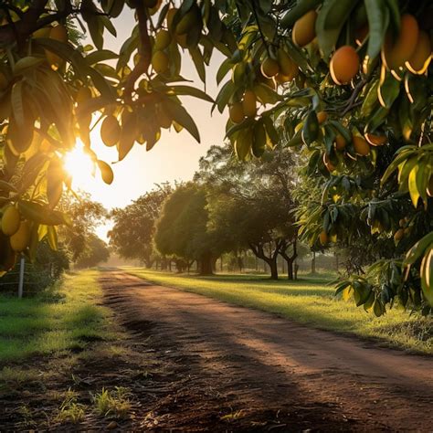 Premium Photo | Mango farm