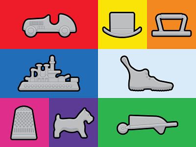 Monopoly Tokens by Chris Rooney on Dribbble