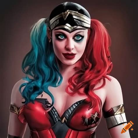 Illustration Of Wonder Woman And Harley Quinn On Craiyon