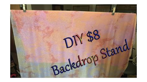 Diy 8 Backdrop Stand Using Pvc Pipe Youtube