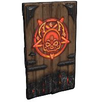 El Diablo Wooden Door - Rust - ItemAnalyst