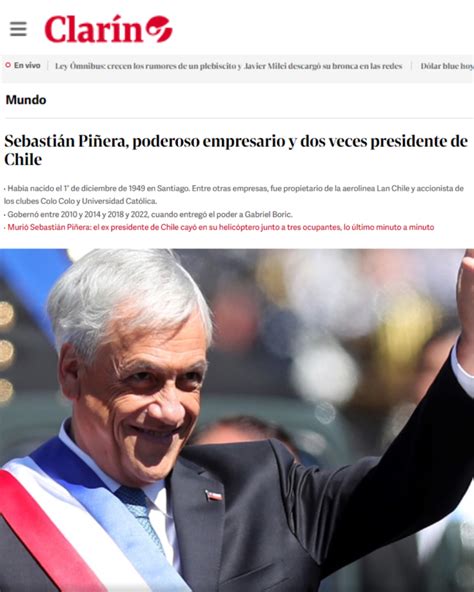 Muerte De Piñera Cobertura Principales Medios Extranjeros