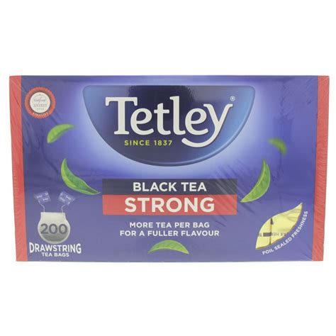 Tetley Black Tea Strong Drawstring Tea Bags 200pcs Online At Best Price Tea Bag Lulu Uae