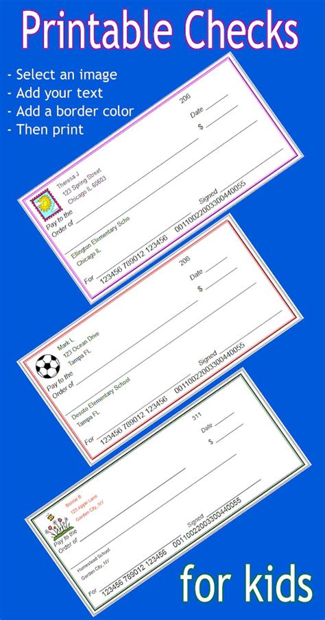 Customizable Blank Check Template