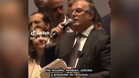 Video As Se Despide Marcelo Ebrard De La Canciller A