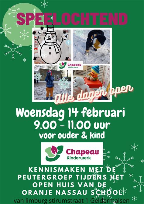 Chapeau Kinderwerk 14 Februari Open Huis PSG Geldermalsen Chapeau