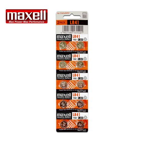 Maxell Alkaline Battery Lr41 Pack Of 10 Shopee Philippines