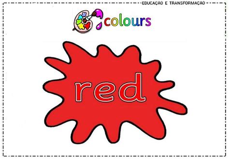 Red Em Inglês É Que Cor - Cores em Inglês