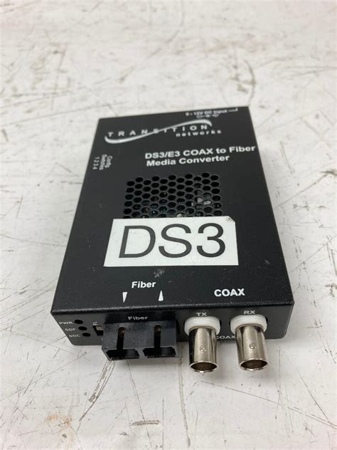 Transition Networks Ds3e3 Coax To Fiber Media Converter