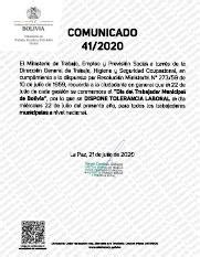 Comunicado Pdf Comuni Cado Elmi Ni S T E R I Odet R