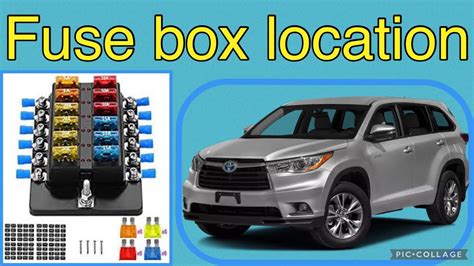 The Fuse Box Location On A Toyota Highlander Youtube