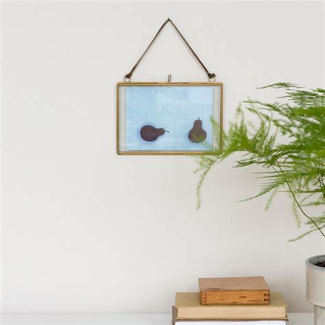 ﻿landscape Hanging Brass Frame 15x10cm ﻿rex London